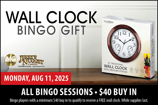 WALL CLOCK BINGO GIFT
