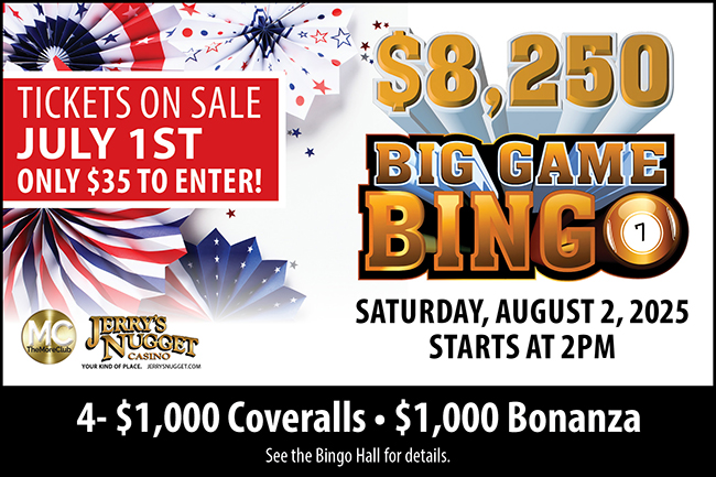 $8,250 Bingo Big Game June 7